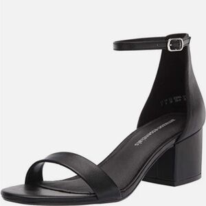 Black Women's Strappy Block Heels